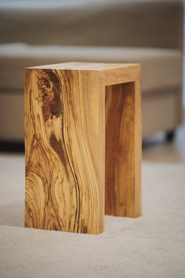 Waterfall Olive Wood Nightstand