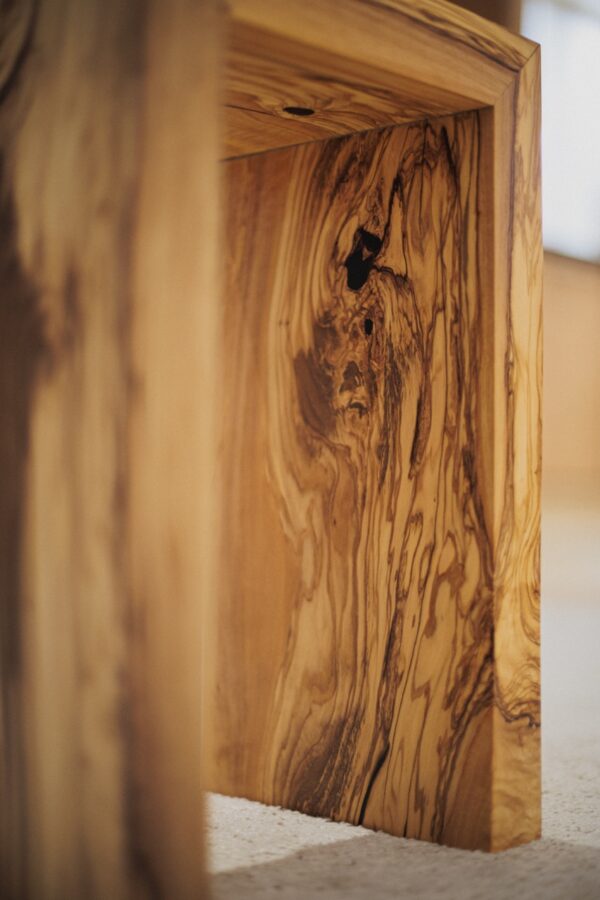 Waterfall Olive Wood Nightstand